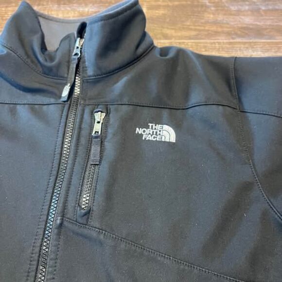 The North Face Youth XL Black Soft Shell Apex Jacket Full Zip *READ - Picture 3 of 9